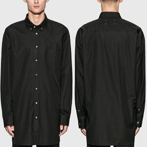 Maison Margiela NWT Oversized Co-Ed Collection Padded Button Down Black Size 36